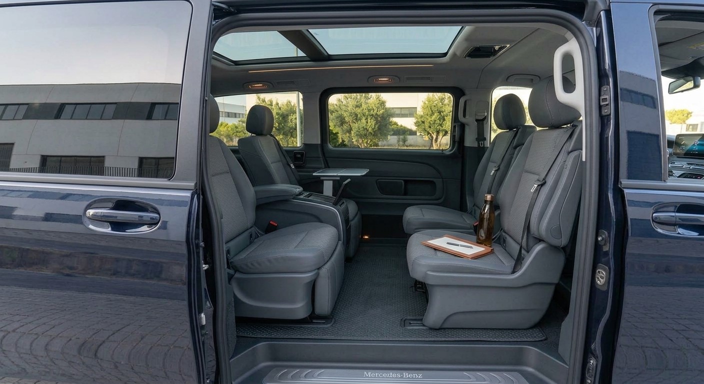 Interior premium de una furgoneta Van Rental Valencia
